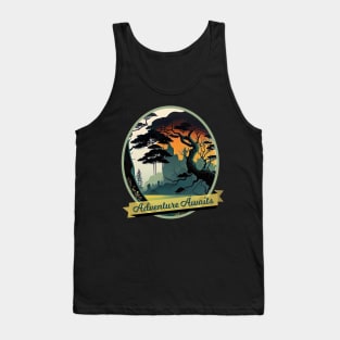 Swampland, a Surrealistic Graphic Tank Top